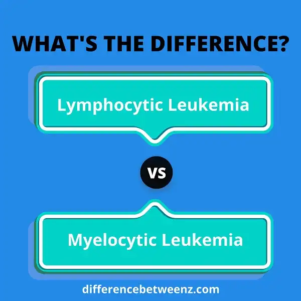 Difference between Lymphocytic and Myelocytic Leukemia