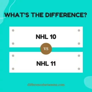Difference between NHL 10 and NHL 11