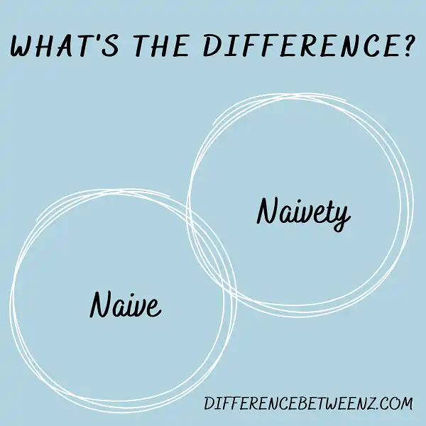 Difference between Naive and Naivety