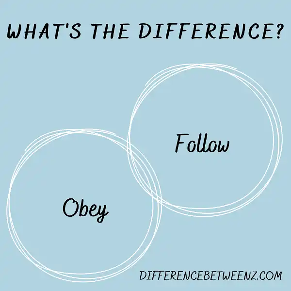 Difference between Obey and Follow