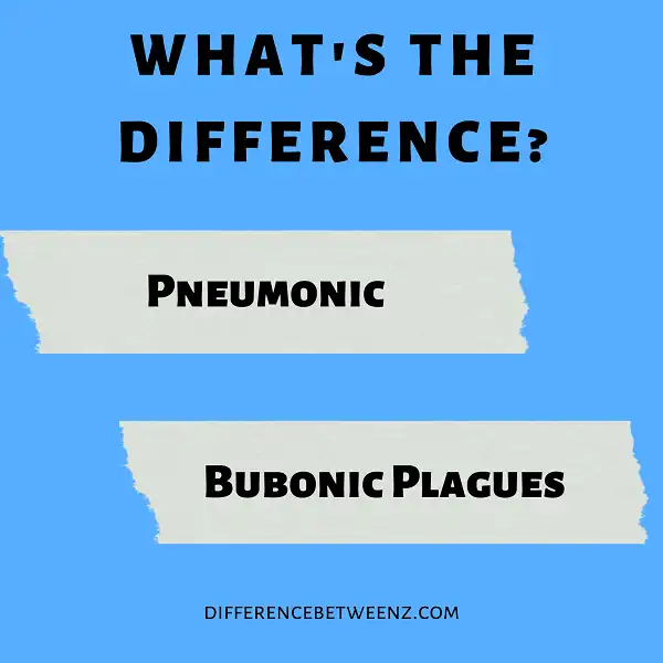 Difference between Pneumonic and Bubonic Plagues
