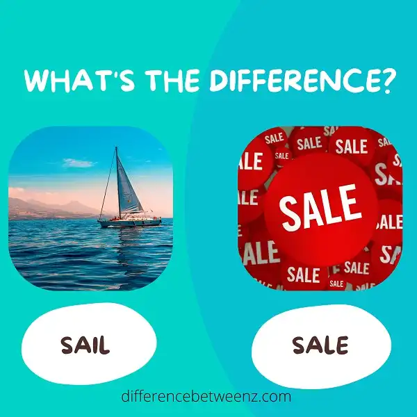 Difference between Sail and Sale