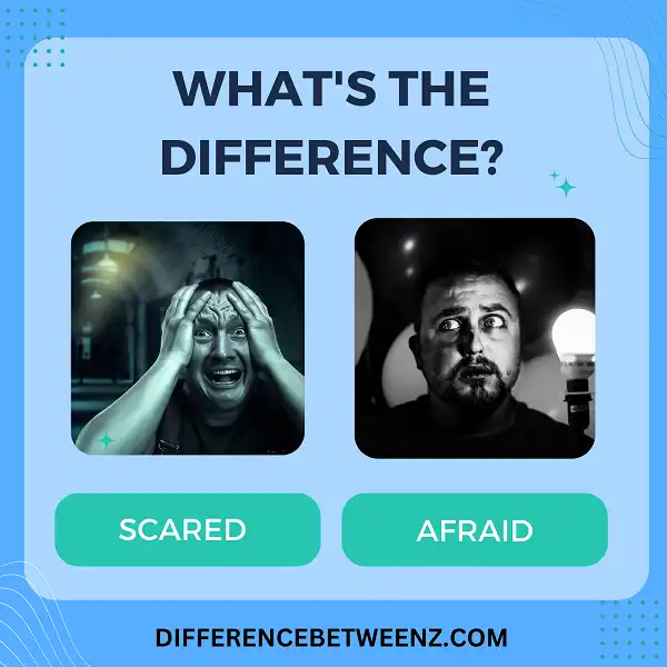 Difference between Scared and Afraid
