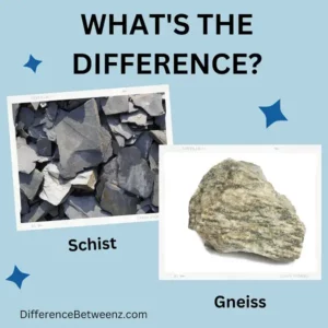 Difference between Schist and Gneiss