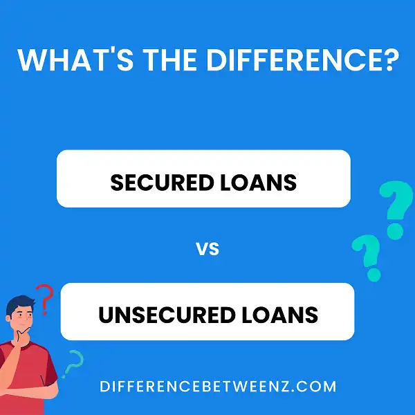 Difference between Secured Loans and Unsecured Loans