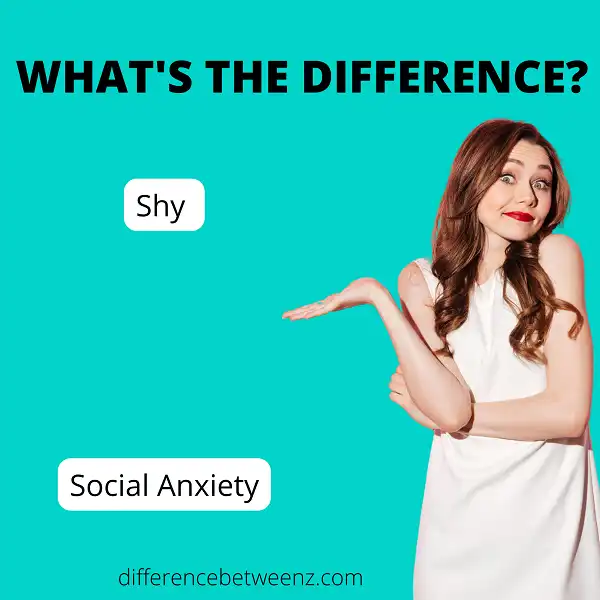 Difference between Shy and Social Anxiety
