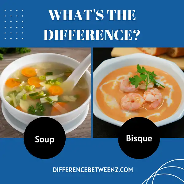 Difference between Soup and Bisque
