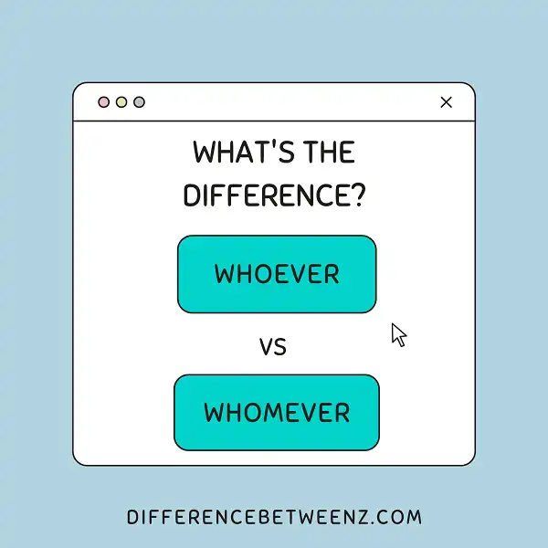 Difference between Whoever and Whomever