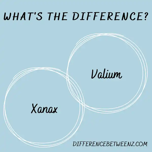 Difference between Xanax and Valium