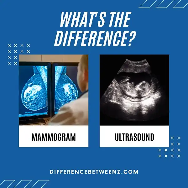 Difference between a Mammogram and An Ultrasound