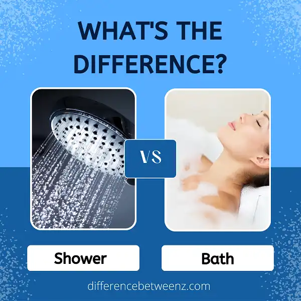 Difference between a Shower and a Bath