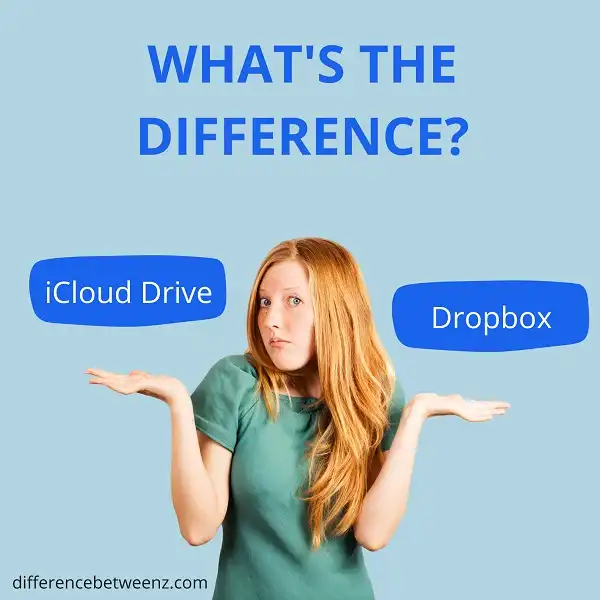 Difference between iCloud Drive and Dropbox