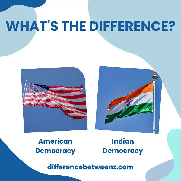 Differences between American and Indian Democracy