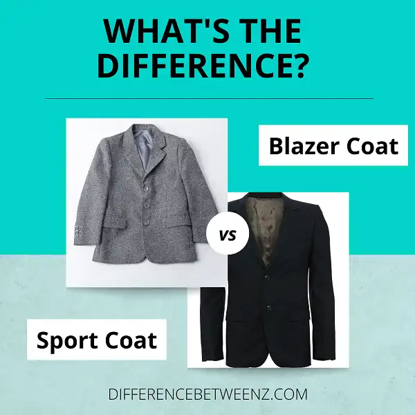 Differences between Blazer and Sport Coat