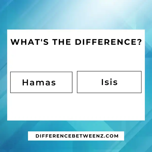 Differences between Hamas and Isis
