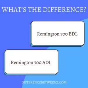 Differences between Remington 700 ADL and BDL