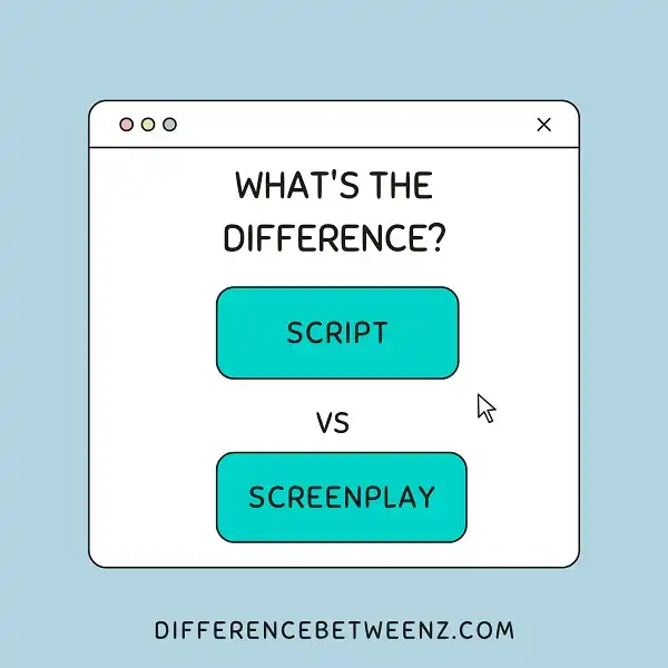 Differences between Script and Screenplay