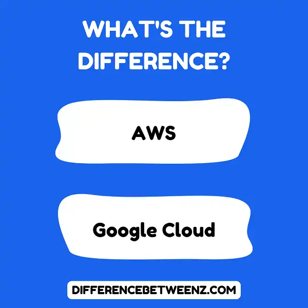 Difference Between AWS and Google Cloud