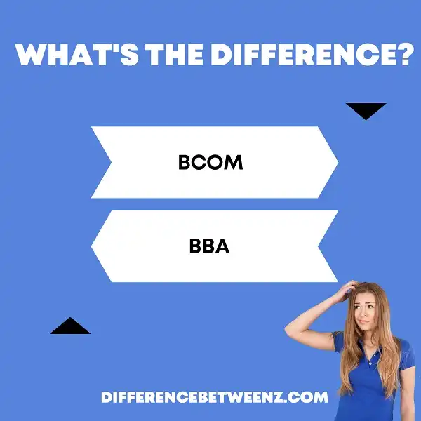 Difference Between BCOM and BBA