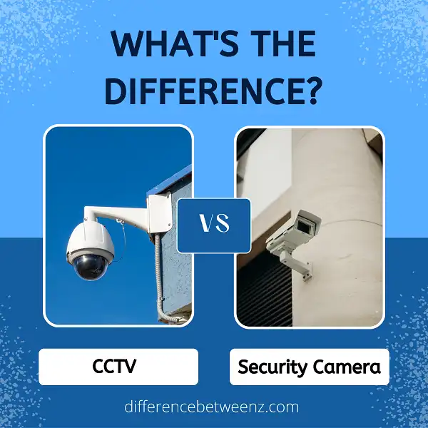 Difference Between CCTV and Security Camera