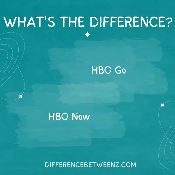 Difference Between HBO Go and HBO Now
