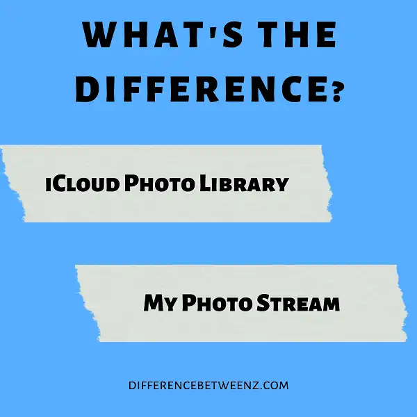 Difference Between iCloud Photo Library and My Photo Stream