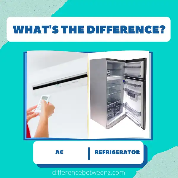 Difference between AC and Refrigerator