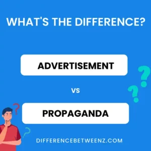 Difference between Advertisement and Propaganda