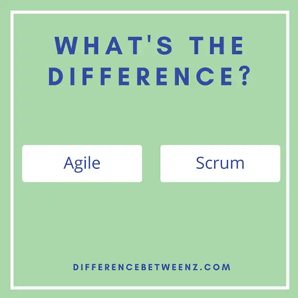 Difference between Agile and Scrum