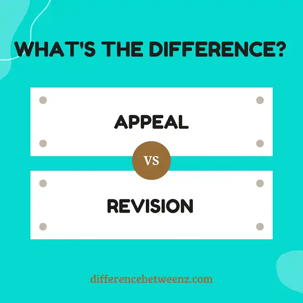 difference between revision and appeal