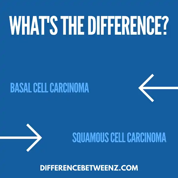 Difference between Basal Cell and Squamous Cell Carcinoma
