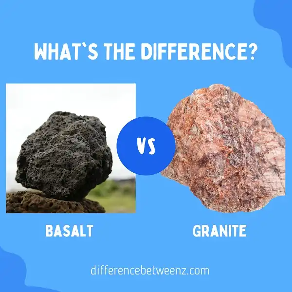 Difference between Basalt and Granite