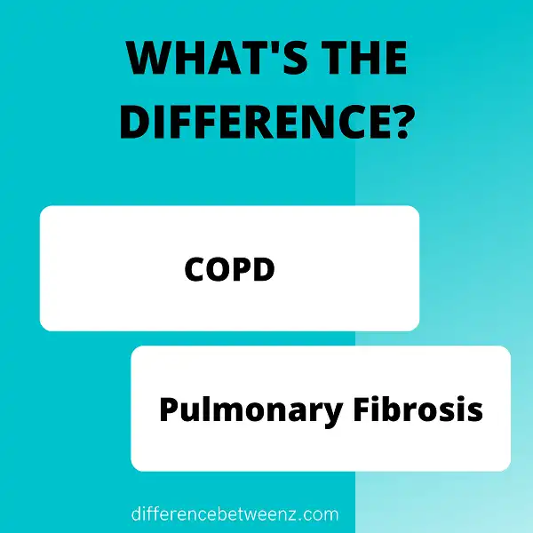 Difference between COPD and Pulmonary Fibrosis