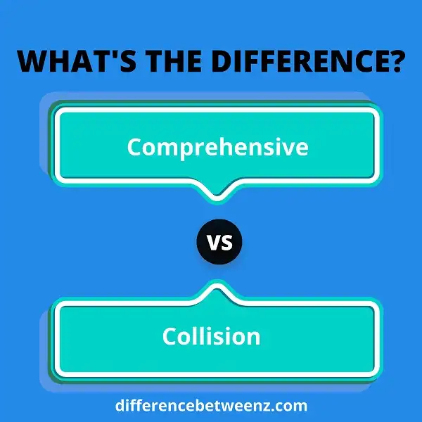 Difference between Comprehensive and Collision