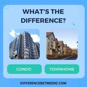 Difference between Condo and Townhome