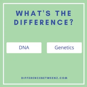 Difference between DNA and Genetics