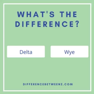 Difference between Delta and Wye