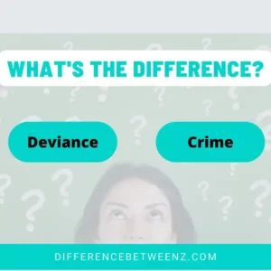 Difference between Deviance and Crime