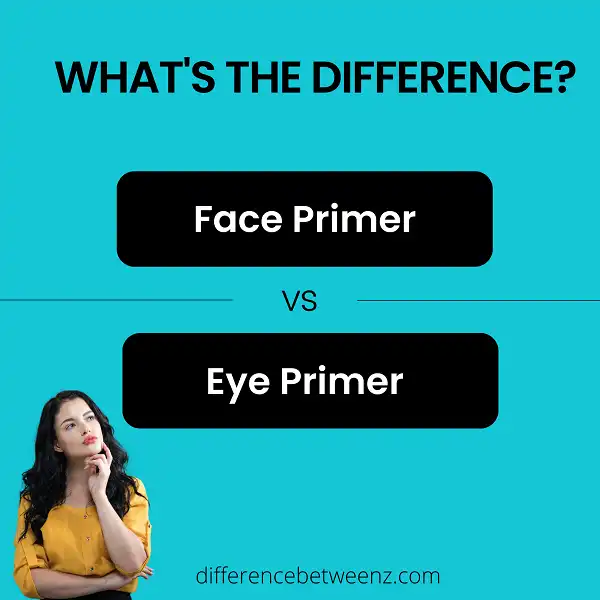 Difference between Face Primer and Eye Primer