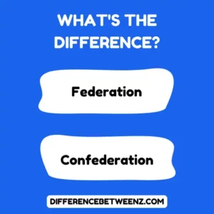 Difference between Federation and Confederation