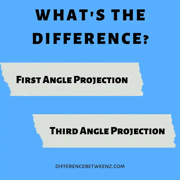 Difference between First Angle Projection and Third Angle Projection