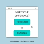 Difference between Forester and Outback