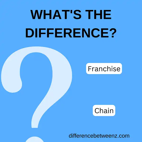 Difference between Franchise and Chain