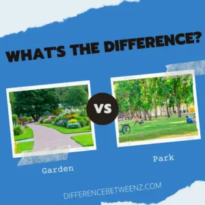 Difference between Garden and Park