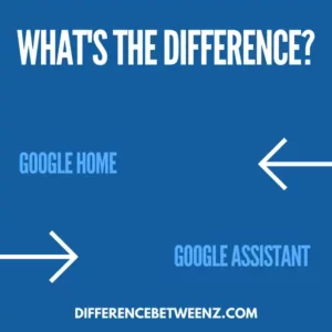 Difference between Google Home and Google Assistant