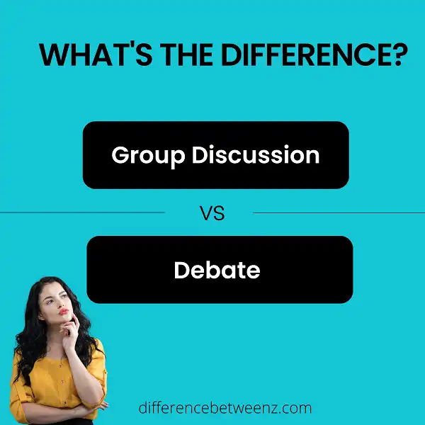 Difference between Group Discussion and Debate