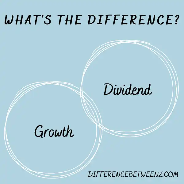 Difference between Growth and Dividend