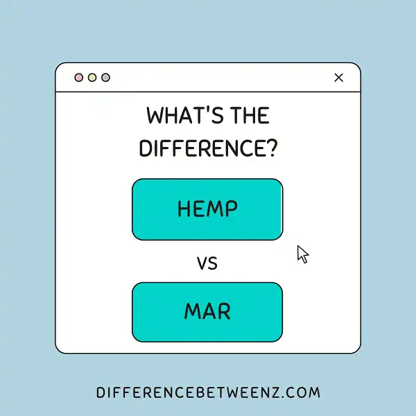 Difference between Hemp and Mar