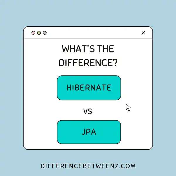 Difference between Hibernate and JPA