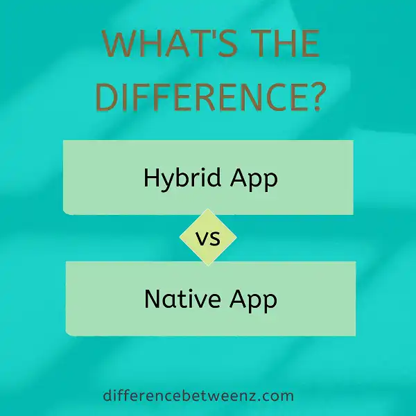 Difference between Hybrid and Native Apps